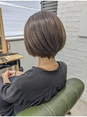 グラデーションボブ×オリーブベージュ大人可愛い20代30代40代