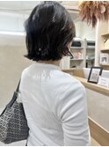くびれ巻き切りっぱなしボブ