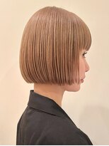 ビュートリアム265(BEAUTRIUM 265) 切りっぱなしボブ/ワンレングスボブ/全頭ブリーチ/前髪あり/銀座