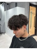 【マッシュツイストスパイラルパーマ】