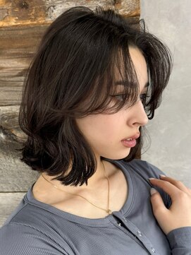 トルネード(TORNADO) 海外外国人風カーテンバングレイヤーボブ　n8.2.26