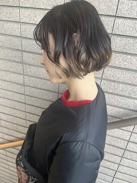 オーク あざみ野(OAK) ぱつっとボブ×エンドカラー