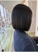 切りっぱなしボブ
