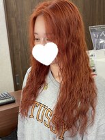 ドォート(Dote hair make)&nbsp;【菜月style】オレンジブラウン/パーマスタイル