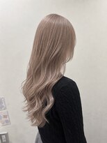 アン(Hair make un)&nbsp;【王道】ミルクティー/ベージュ/ブリーチ/ミルクティーベージュ