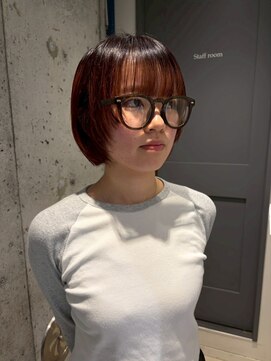アース 高円寺店(HAIR & MAKE EARTH) ミニボブ×デザインカラー