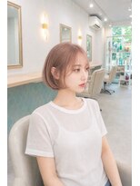 アーダーヘアーサロン 鯖江店(ADER HAIR SALON)&nbsp;透明感ピンクグレージュミニボブ