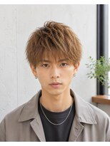 MEN's Baguz MEN'Sカット/ MEN'Sパーマ/ MEN'Sカラー キャメルベージュ韓国風束感マッシュ