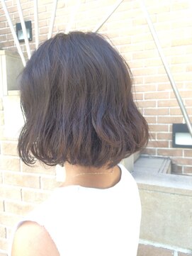 サロンドミルク 原宿(salon de MiLK) 【サロンドミルク原宿】外国人風シースルーグレージュボブ