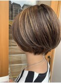 コントラストハイライト【hub(hair)天神今泉】