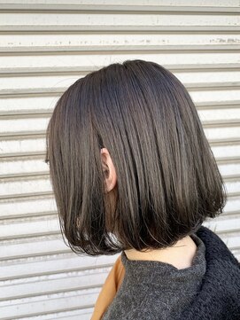 ランプ ヘアー(lamp hair) ボブ×オリーブベージュ/lamp 清水