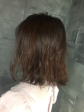 ヘアサロンエムフィス 池袋東口(HAIR SALON M Fe's) デザインカラー/厚めバング/ローライト/スリークボブ