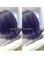 ヘアーメイク トレコローリ(hair make trecolori) 【trecolori  津田沼】グラデーションラベンダー