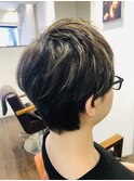 ニューヨークドライカット3Dハイライトカラーナチュラルマッシュ