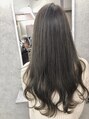 ラフィス ヘアー ルーム 難波本店(La fith hair room)&nbsp;ハイライトにシルバーアッシュベージュ