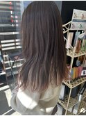 裾カラー　グラデーションカラー