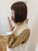 メク(meku)&nbsp;ころんとした切りっぱなしボブ＊