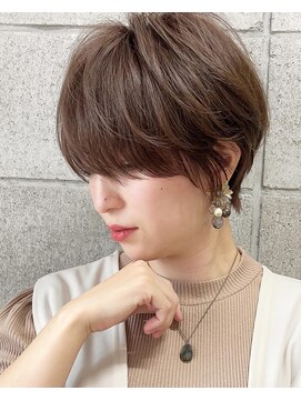 髪質改善と縮毛矯正の専門店 サンティエ(scintiller) ひし形で大人かわいいラベンダーアッシュ