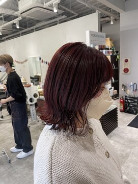 アヴァンス 京橋店(AVANCE) ブリーチなしレッド