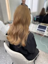 ロンドメリア 天神大名店(Lond Melia)&nbsp;★斜めバングミディアムヘアグレージュカラーシルキーベージュ★