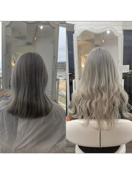 クラン ヘアーアンドスタジオ(CLAN hair & studio) ハイトーンエクステブリーチインナーミルクティーベージュ