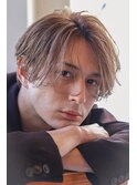 毛流れニュアンスパーマセンターパートアンニュイ