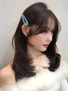 ユニ 表参道(uni) 切りっぱなしボブ/エアリーロング/美髪/ピンクブラウン/表参道