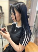 室内で青がわかる透明感ブルーブラック【立川/沙久楽】