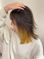 リグ(rig')&nbsp;イヤリングカラー × 切りっぱなしボブ