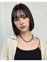 ガーデン オオタカノモリ(garden otakanomori)&nbsp;20代30代40代にオススメ◎暗髪シースルーボブ