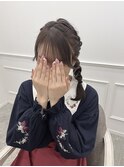 【ヘアメ】清楚ガーリーさんに♪あみカチュサイド編みおろし