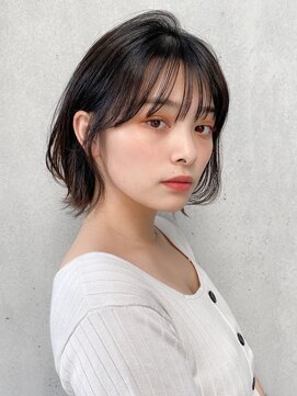 エトラ 渋谷店(etora) 前髪 外ハネボブ ワイドバング イメチェン 美髪"