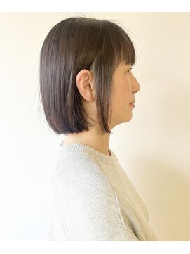 モリオフロムロンドン 松戸店(Morio from London) 【morio松戸 アイダ】ぱつっとあご下ボブラインボブスタイル