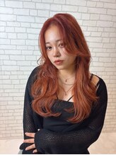 アース 静岡駅前店(HAIR&MAKE EARTH) layer cut × Orange