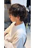 メンズ韓国ヘア　ツイスパ　波巻き ツイストスパイラル