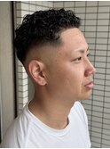 #サーフカール#スパイキーショート#ブルーブラック#船橋
