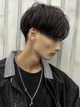 ネハス ナガオカ(nehus.nagaoka) パーマ/サーフカール/スパイキーショート/ブルーブラック