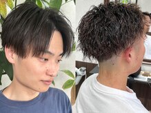 当店はメンズのお客様も多数ご来店いただいております♪メンズのお客様もカットやパーマなどで間違いなし◎