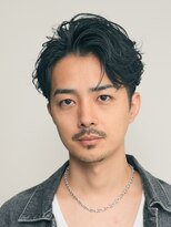 フィフス 仙台(fifth)&nbsp;仙台センターパートフェザーパーマニュアンスパーマ刈り上げ30代