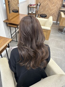 リングバイモアムー(Ring by Moremuu) ブリーチなしwカラー オリーブグレージュ