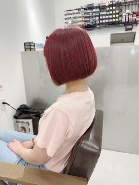 ハピネス 梅田茶屋町店(HAPPINESS) ブリーチなしダブルカラーカシスピンク