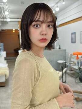 ハニーシブヤ(HONEY shibuya) 肩上くびれボブ×ショコラベージュ