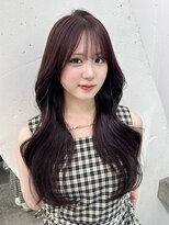 アイティー バイ アルバム 中野店(IT by ALBUM)&nbsp;顔周りレイヤーロンググレージュ韓国ヘア_F21073