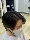 毛流れセンターパート