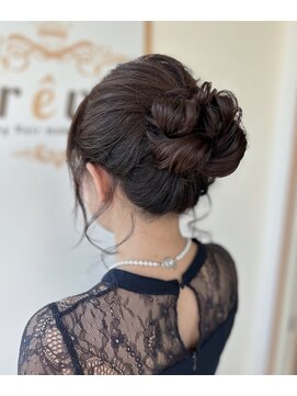 レーヴ バイ ヘアメイクカリス(reve by Hair make Charis) ゆるふわお団子【盛岡/滝沢/青山/セット/アレンジ】