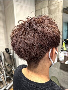 メンズマッシュコーラルベージュ