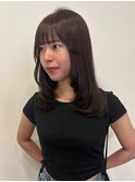 小顔カット/ブラウン/透明感カラー/髪質改善/巻き髪
