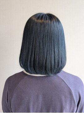 ダスク 武蔵小杉(dusk) 肩上ボブ＋ブルーグレージュ