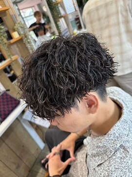 ブルーオーシャン 福岡大橋店(Blue Ocean) 波巻きスパイラルパーマサーフカールシャギーマッシュ