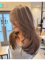 ヘアーポケット リタ(HAIR POCKET ritta)&nbsp;《城下》レイヤーカット×グレージュカラー10.19